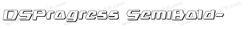 DSProgress SemiBold字体转换